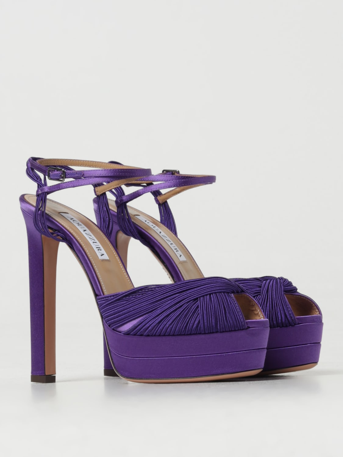 AQUAZZURA SANDALES À TALONS: Chaussures femme Aquazzura, Violet - Img 2