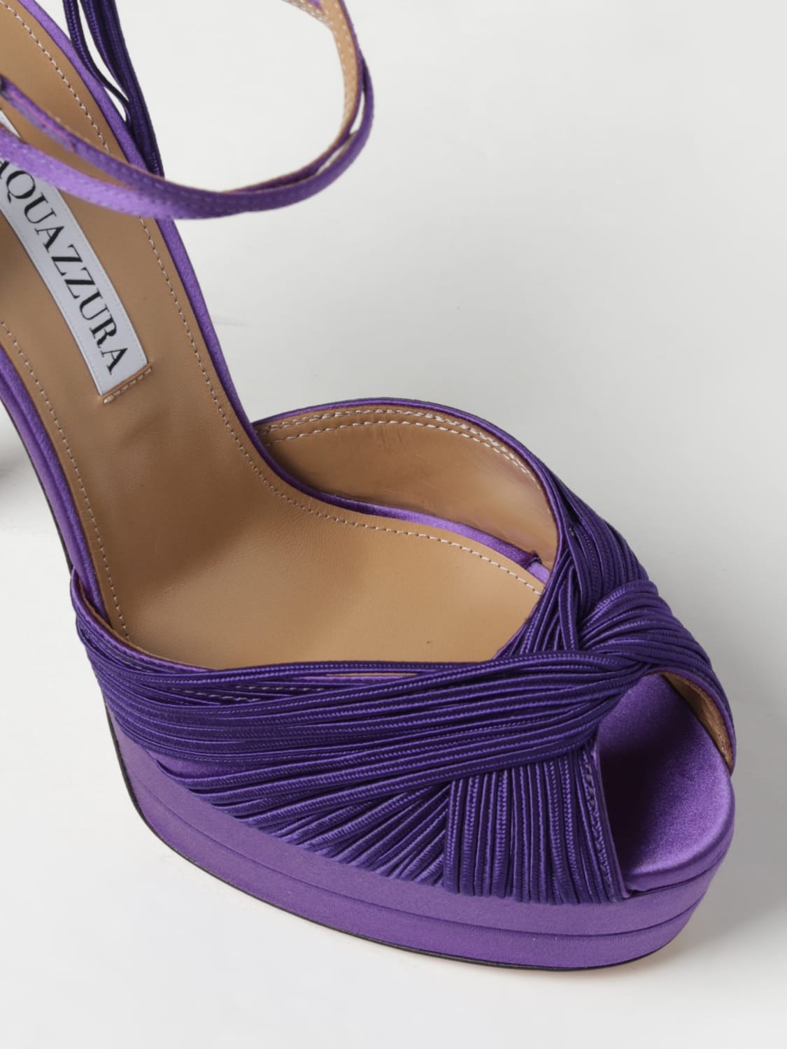 AQUAZZURA SANDALES À TALONS: Chaussures femme Aquazzura, Violet - Img 4