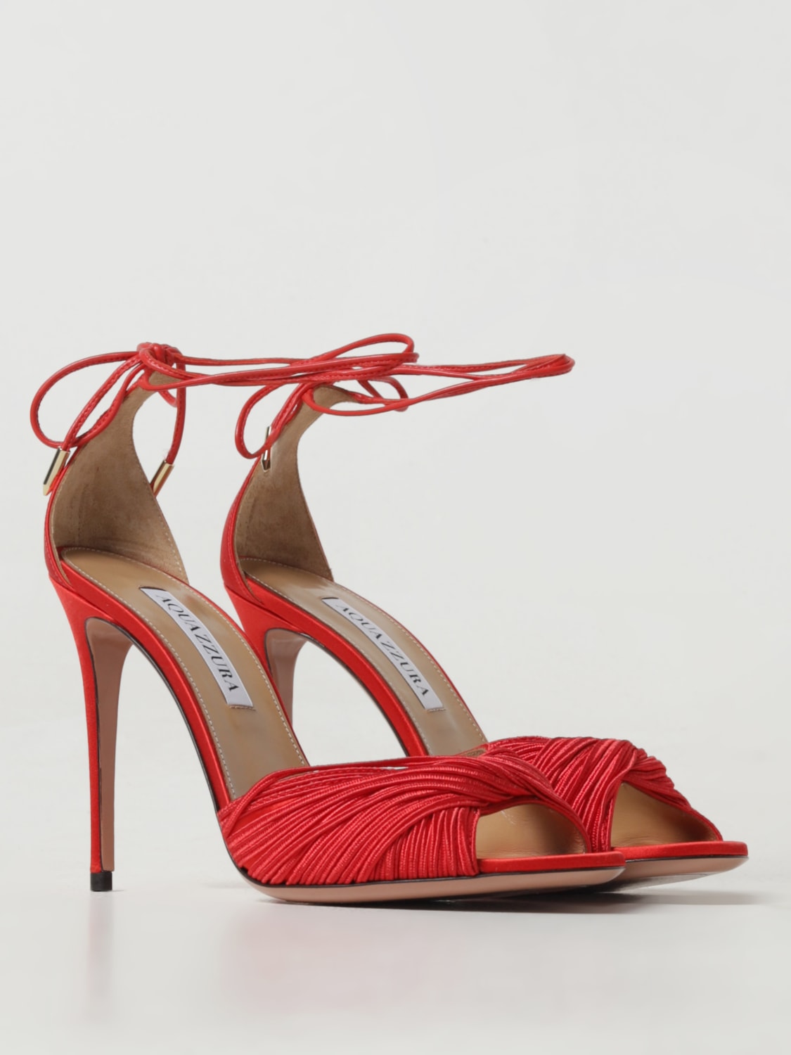 AQUAZZURA SANDALES À TALONS: Chaussures femme Aquazzura, Rouge - Img 2