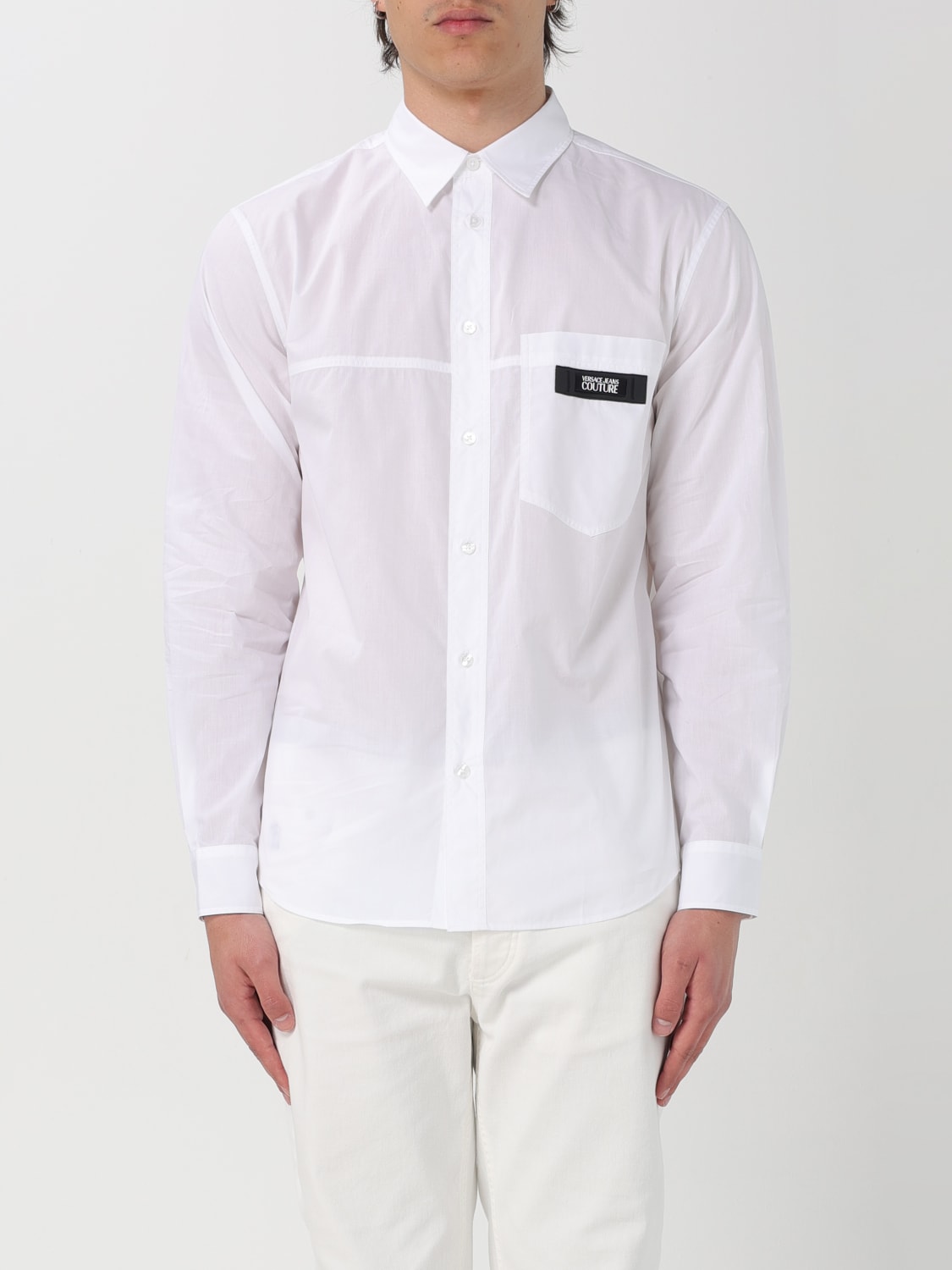 VERSACE JEANS COUTURE CAMISA: Camisa hombre Versace Jeans Couture, Blanco - Img 1