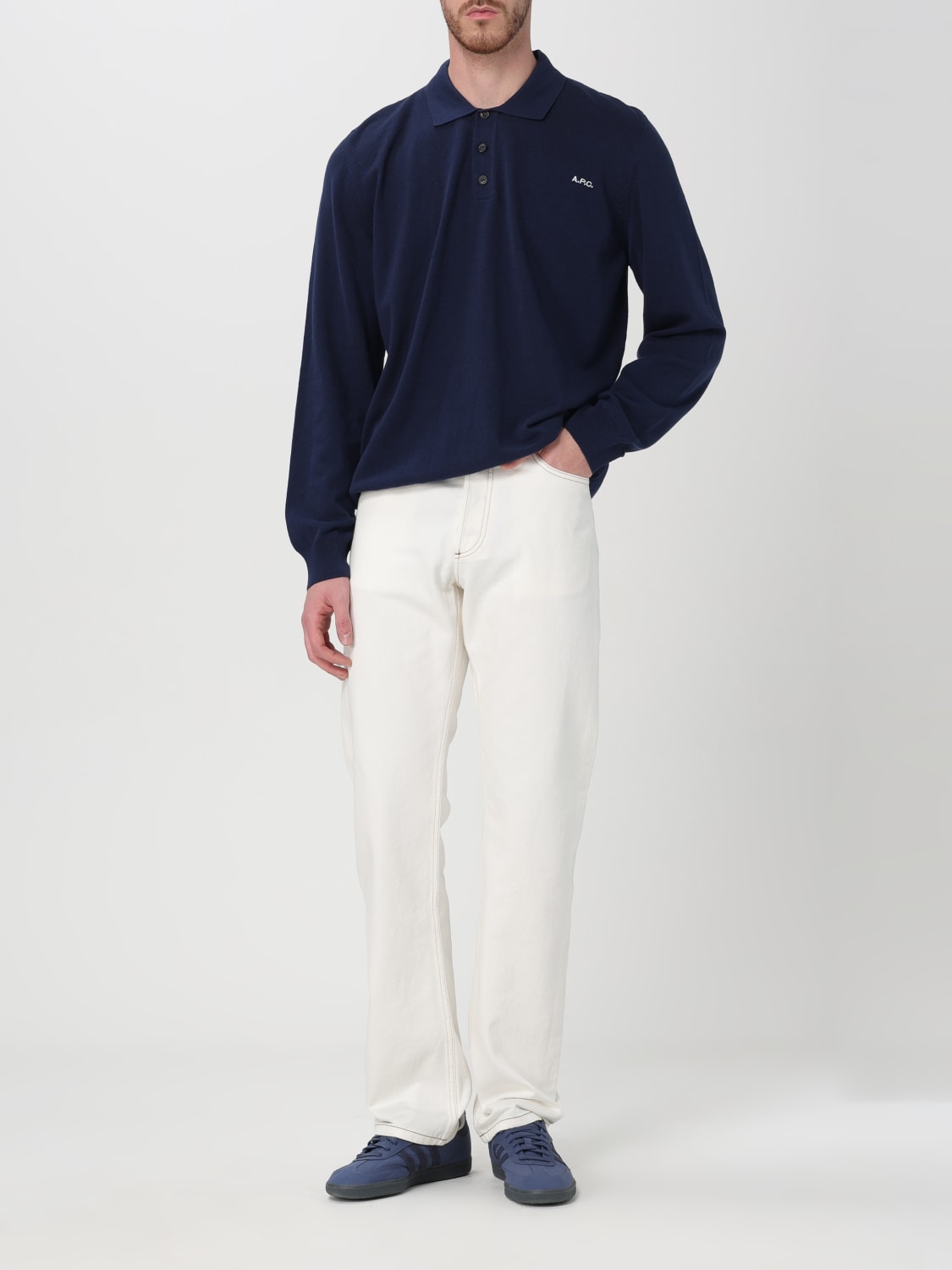 A.P.C. JEANS: Jeans A.P.C. in denim , Ecru - Img 2