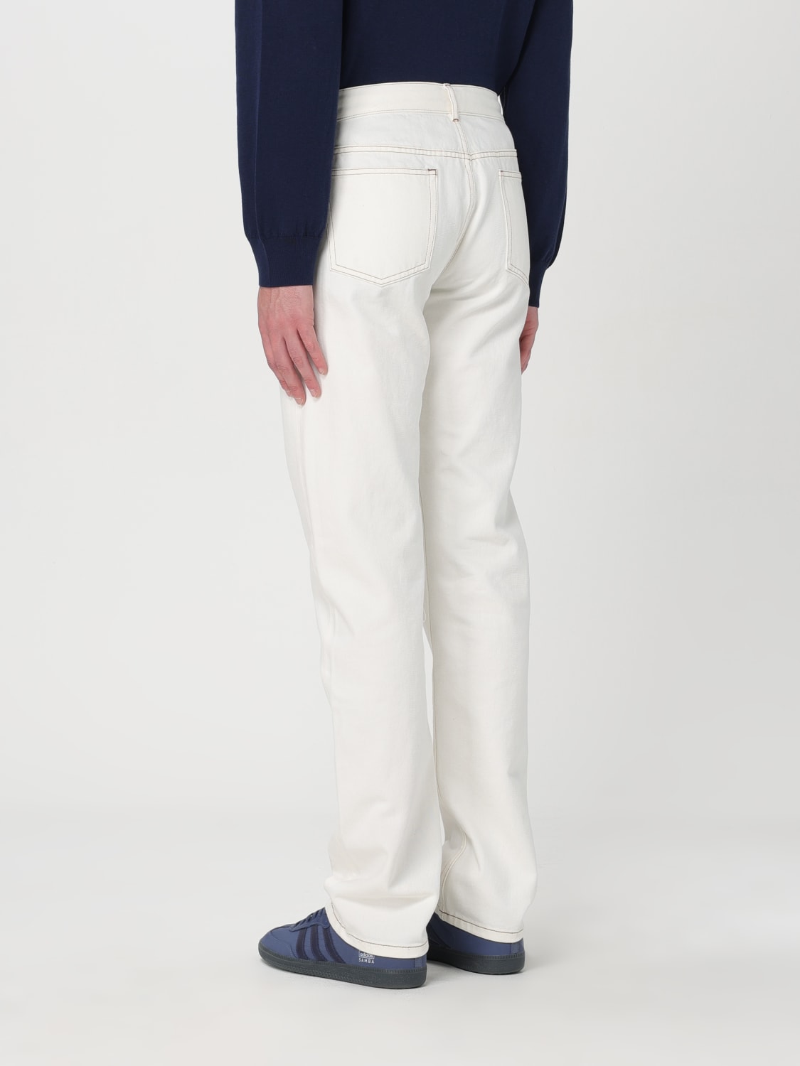 A.P.C. JEANS: Jeans A.P.C. in denim , Ecru - Img 3
