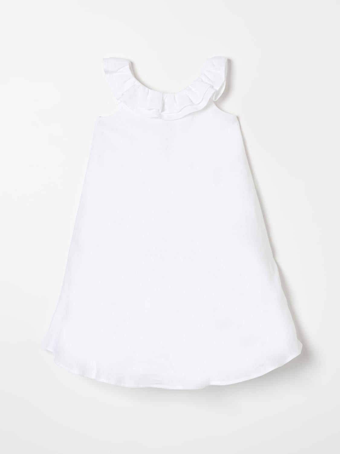 IL GUFO DRESS: Dress kids Il Gufo, White - Img 1