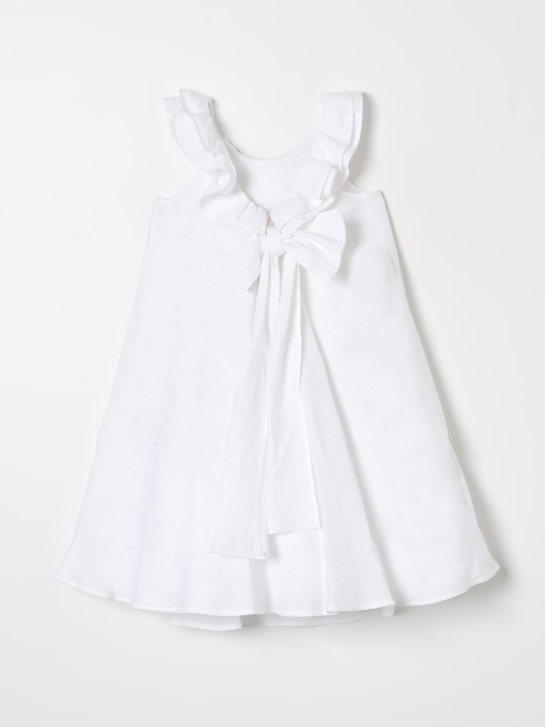 IL GUFO DRESS: Dress kids Il Gufo, White - Img 2