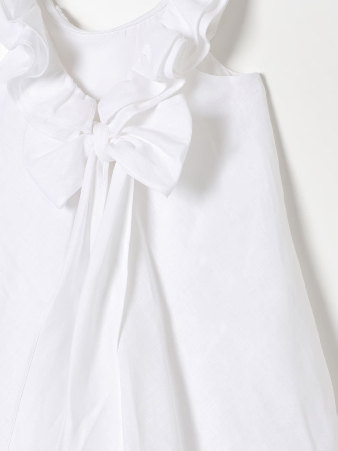 IL GUFO DRESS: Dress kids Il Gufo, White - Img 3