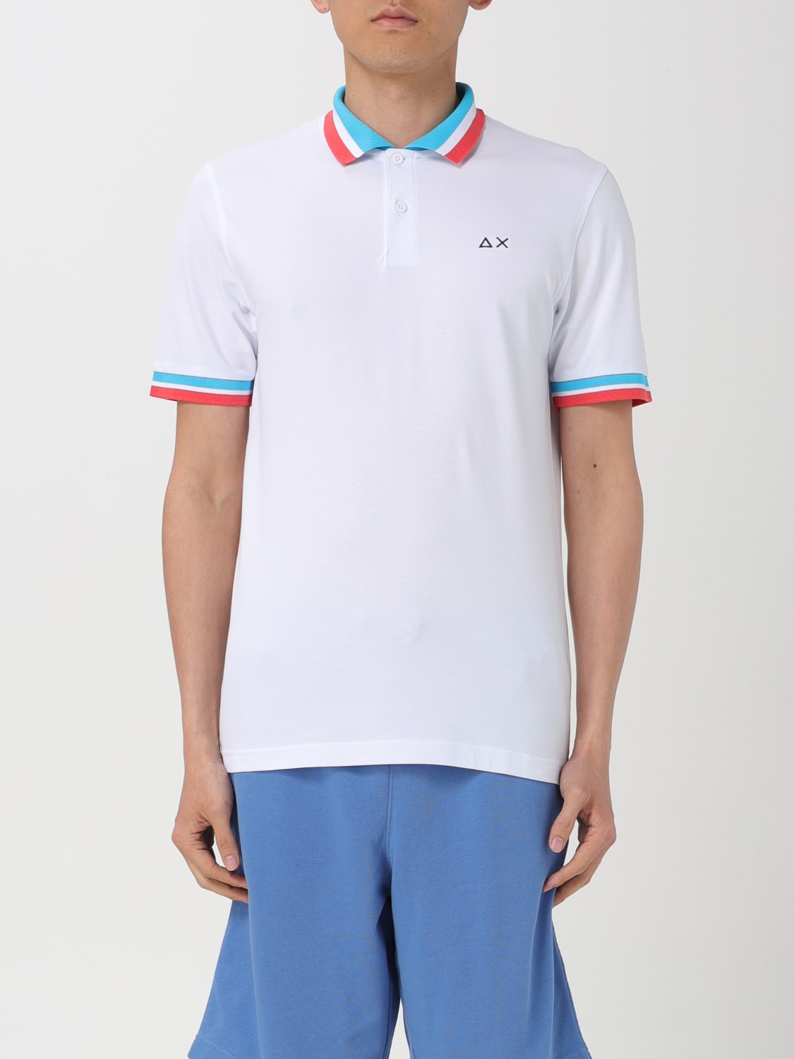 SUN 68 POLO SHIRT: T-shirt men Sun 68, White - Img 1