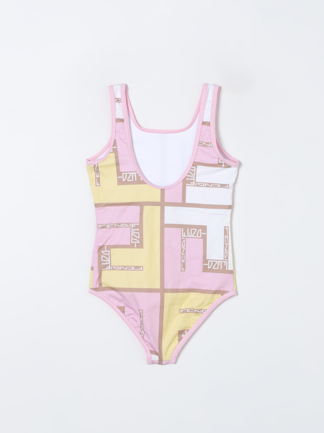 Fendi Outlet Swimsuit kids Kids Pink Fendi swimsuit JFM029AQUJ online at GIGLIO.COM