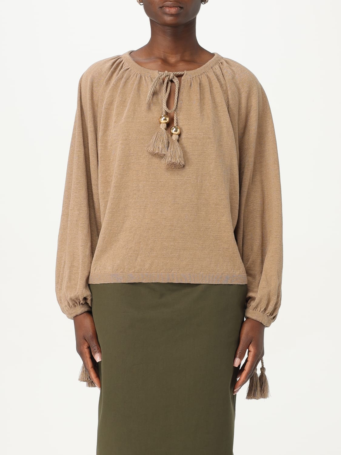 MAX MARA: Pullover damen - Mud | Max Mara Top 2411361012600 online 