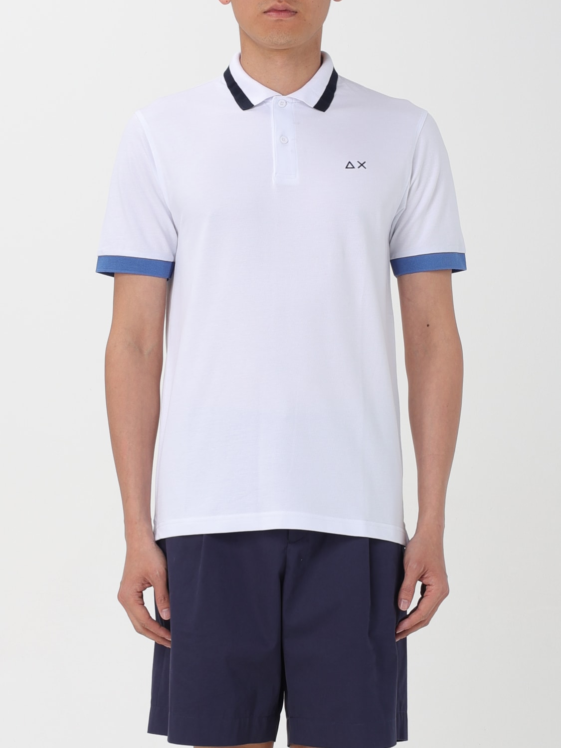 SUN68 POLO SHIRT: T-shirt men Sun 68, White - Img 1