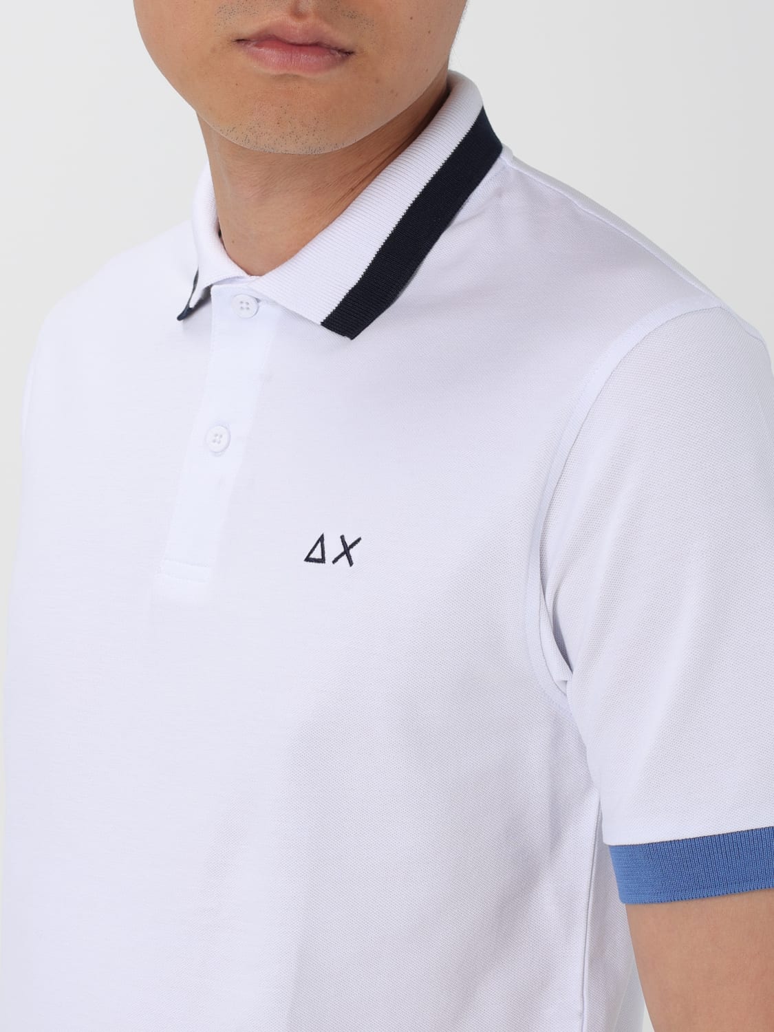 SUN68 POLO SHIRT: T-shirt men Sun 68, White - Img 3