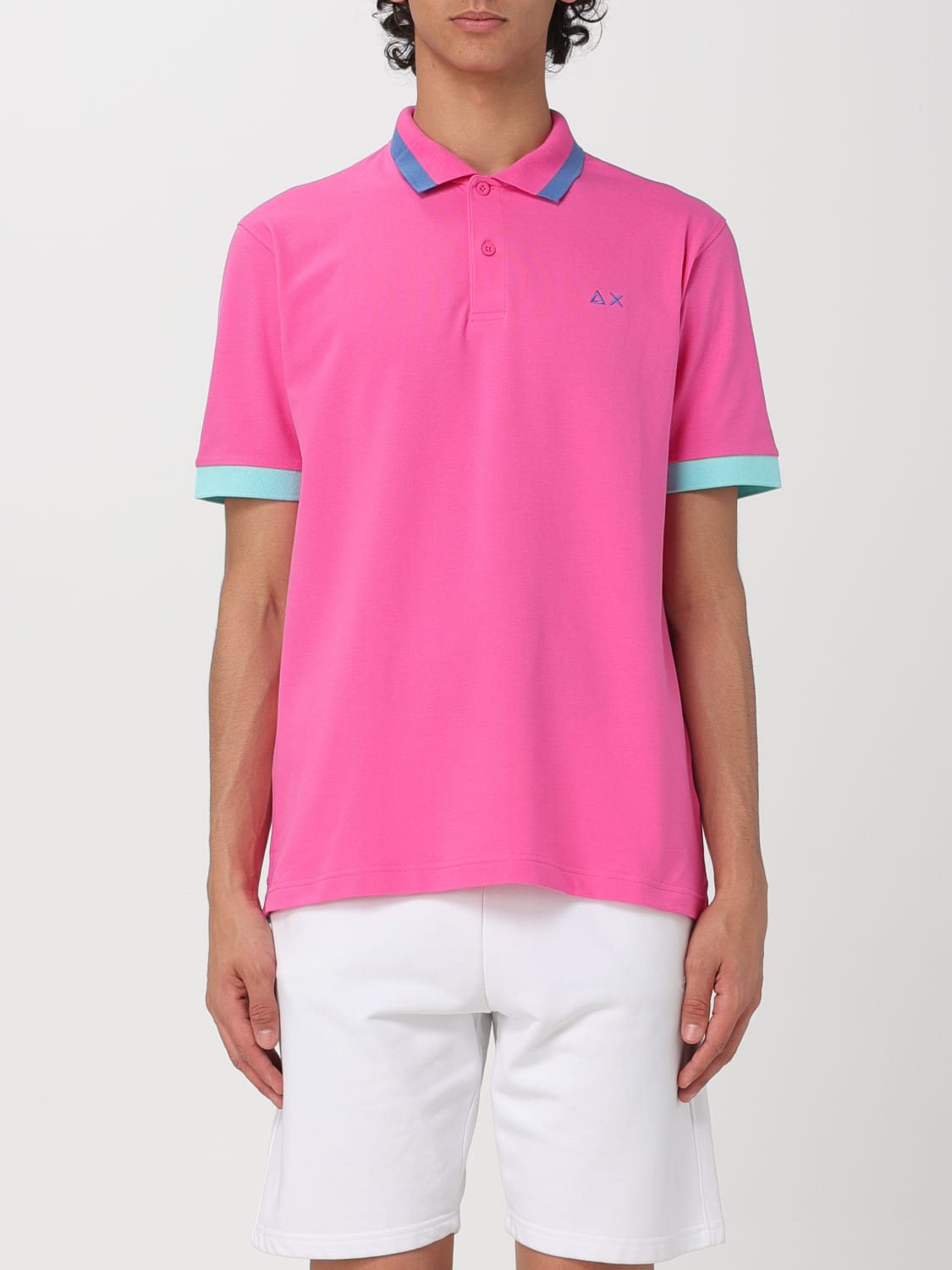 SUN 68 POLO: T-shirt homme Sun 68, Fuchsia - Img 1