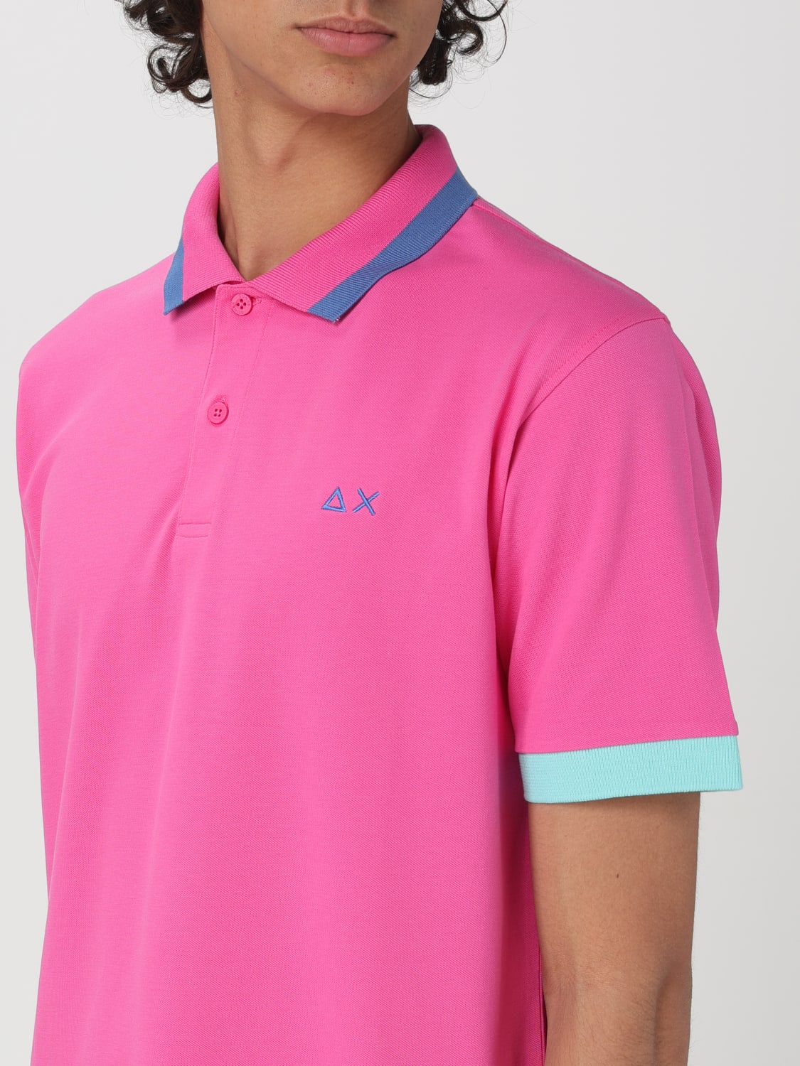 SUN 68 POLO: T-shirt homme Sun 68, Fuchsia - Img 3