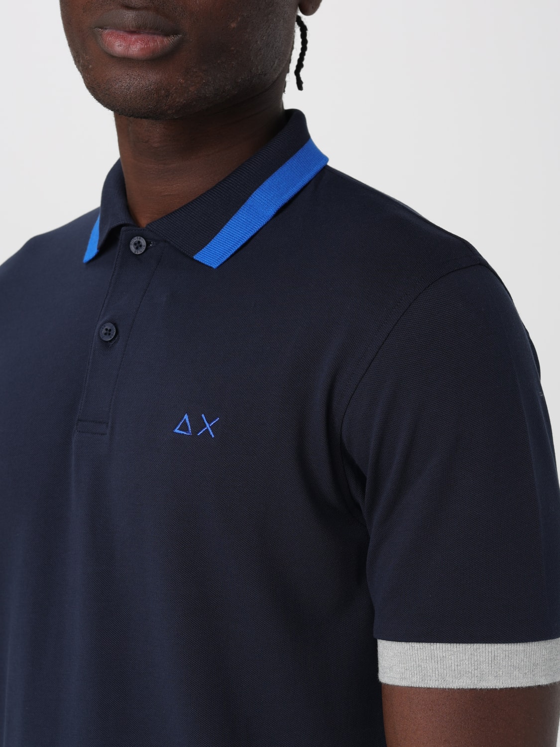 SUN68 POLO: Camiseta hombre Sun 68, Azul Oscuro 1 - Img 3