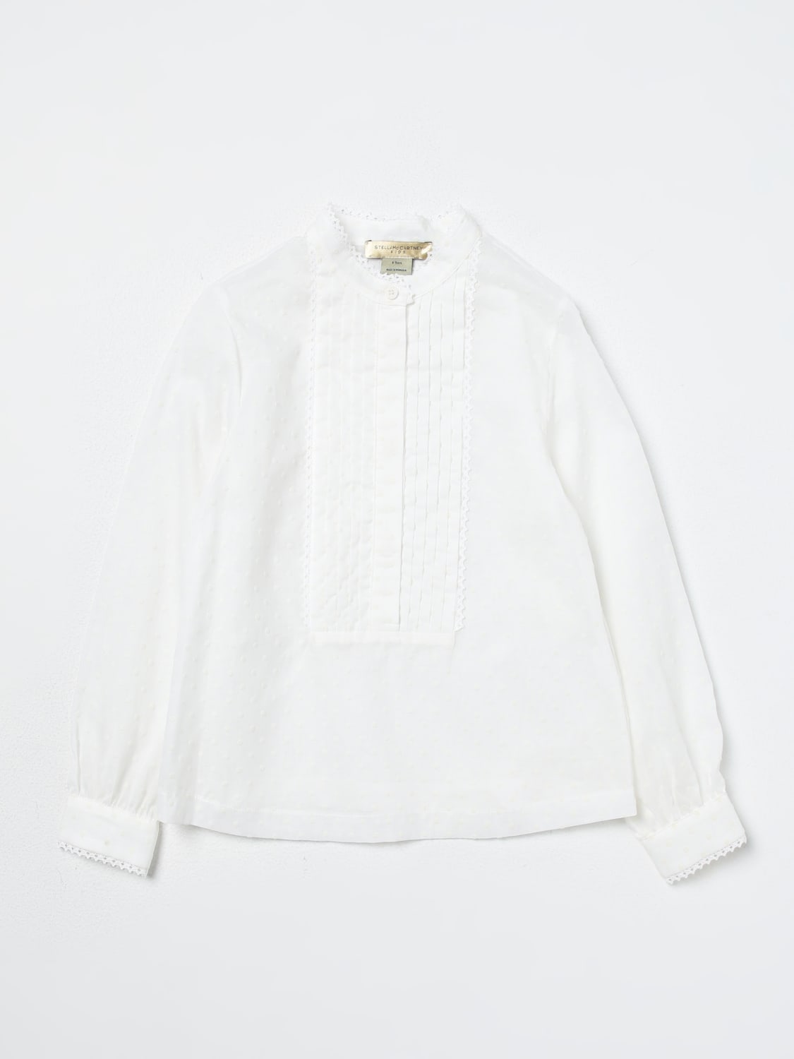 STELLA MCCARTNEY KIDS CHEMISE: Chemise enfant Stella McCartney Kids, Jaune Crème - Img 1