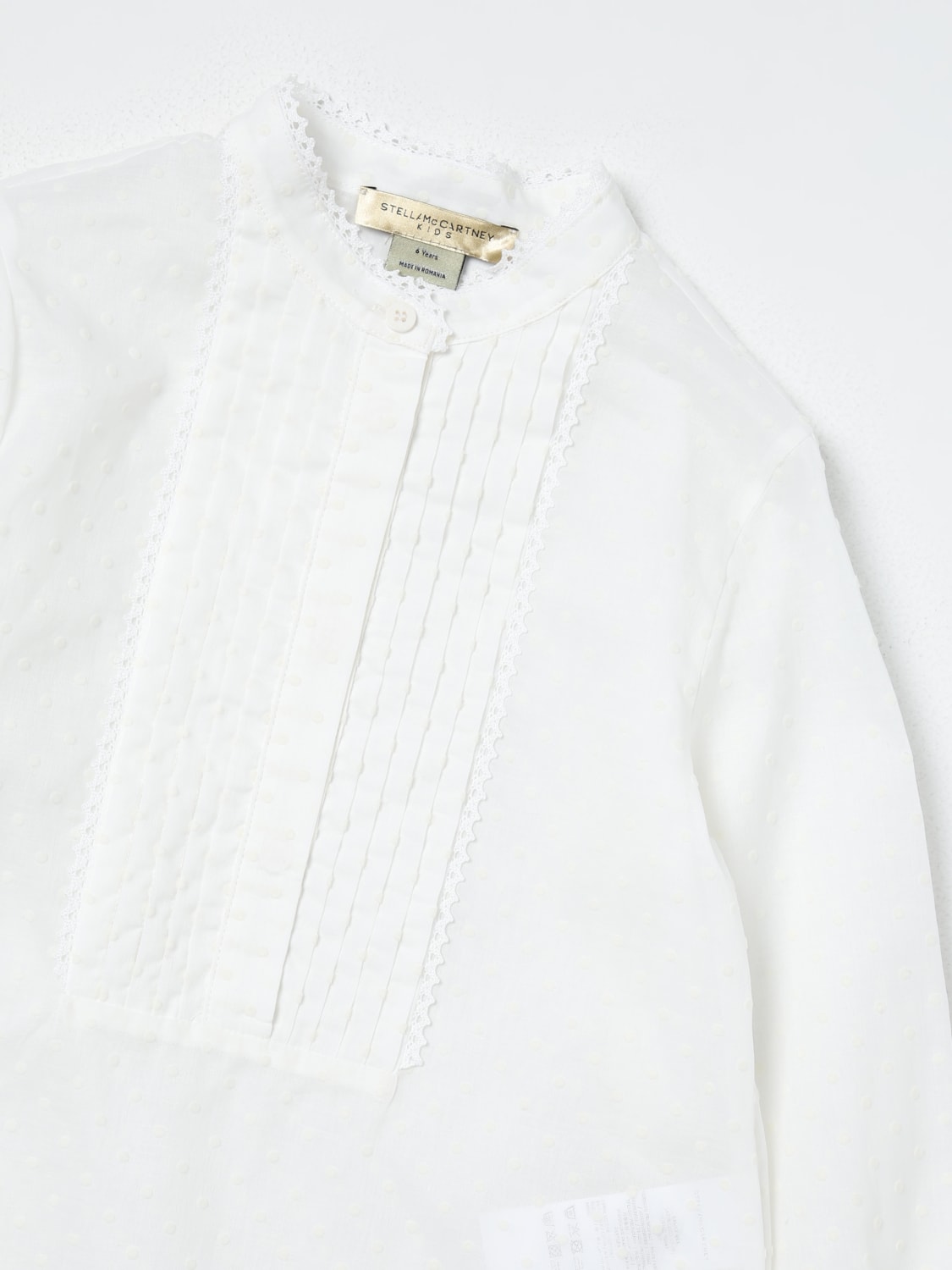 STELLA MCCARTNEY KIDS CHEMISE: Chemise enfant Stella McCartney Kids, Jaune Crème - Img 3