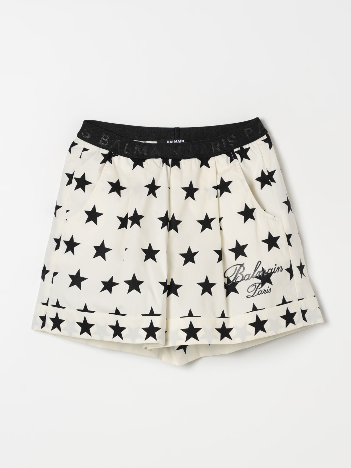 BALMAIN SHORTS: Shorts kinder Balmain Kids, Yellow Cream - Img 1