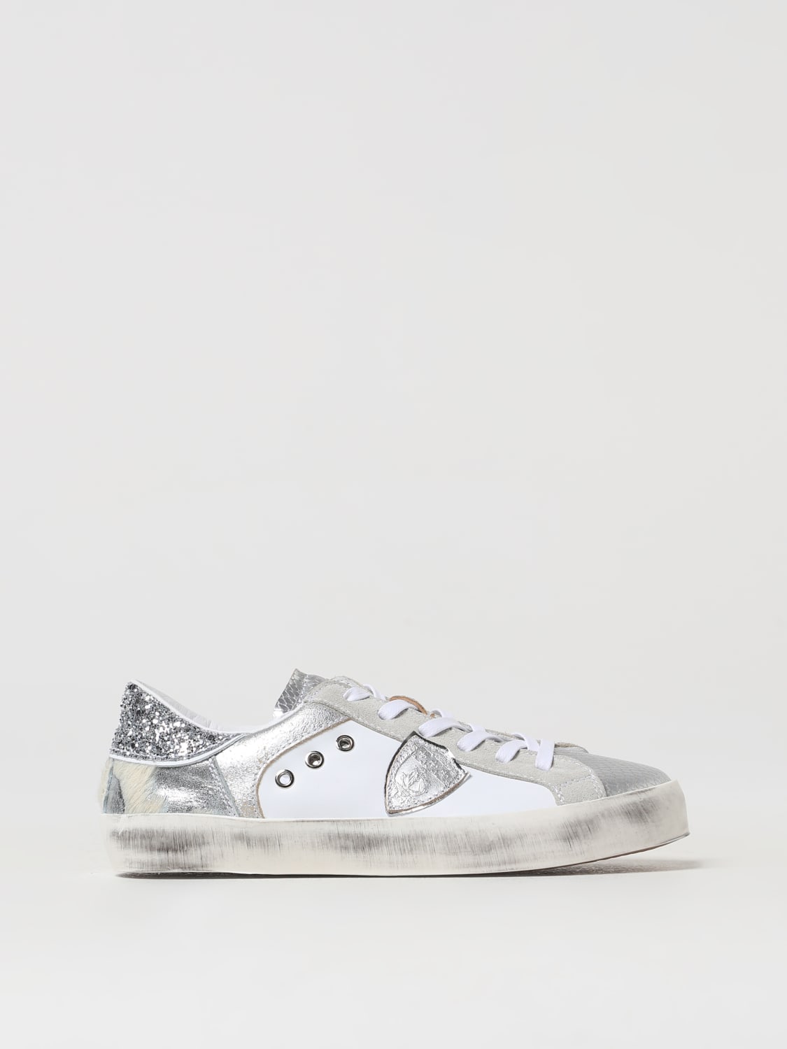 PHILIPPE MODEL JUNIOR BASKETS: Chaussures enfant Philippe Model Junior, Blanc - Img 1