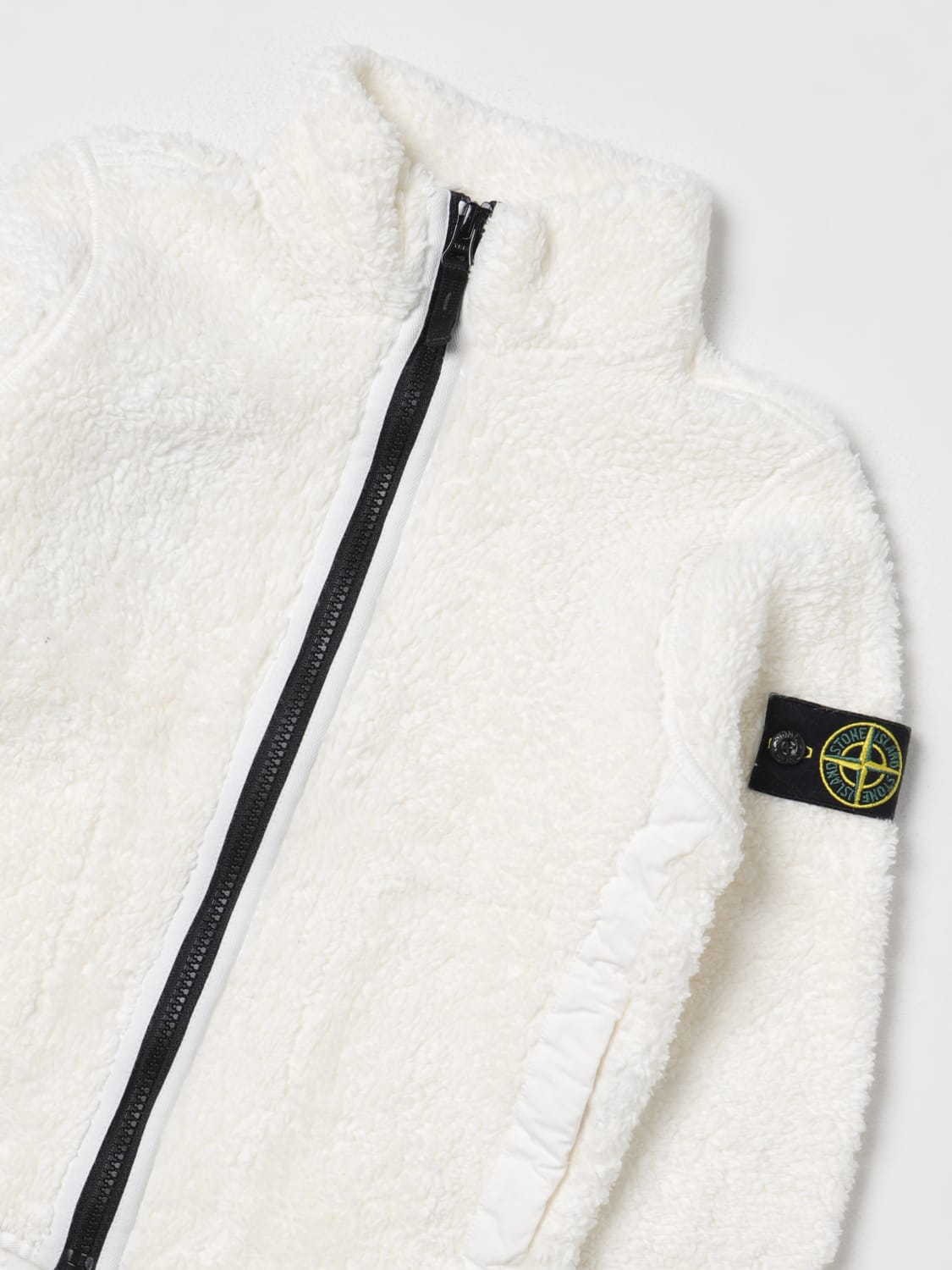 STONE ISLAND JUNIOR JACKET: Sweater kids Stone Island Junior, White - Img 3