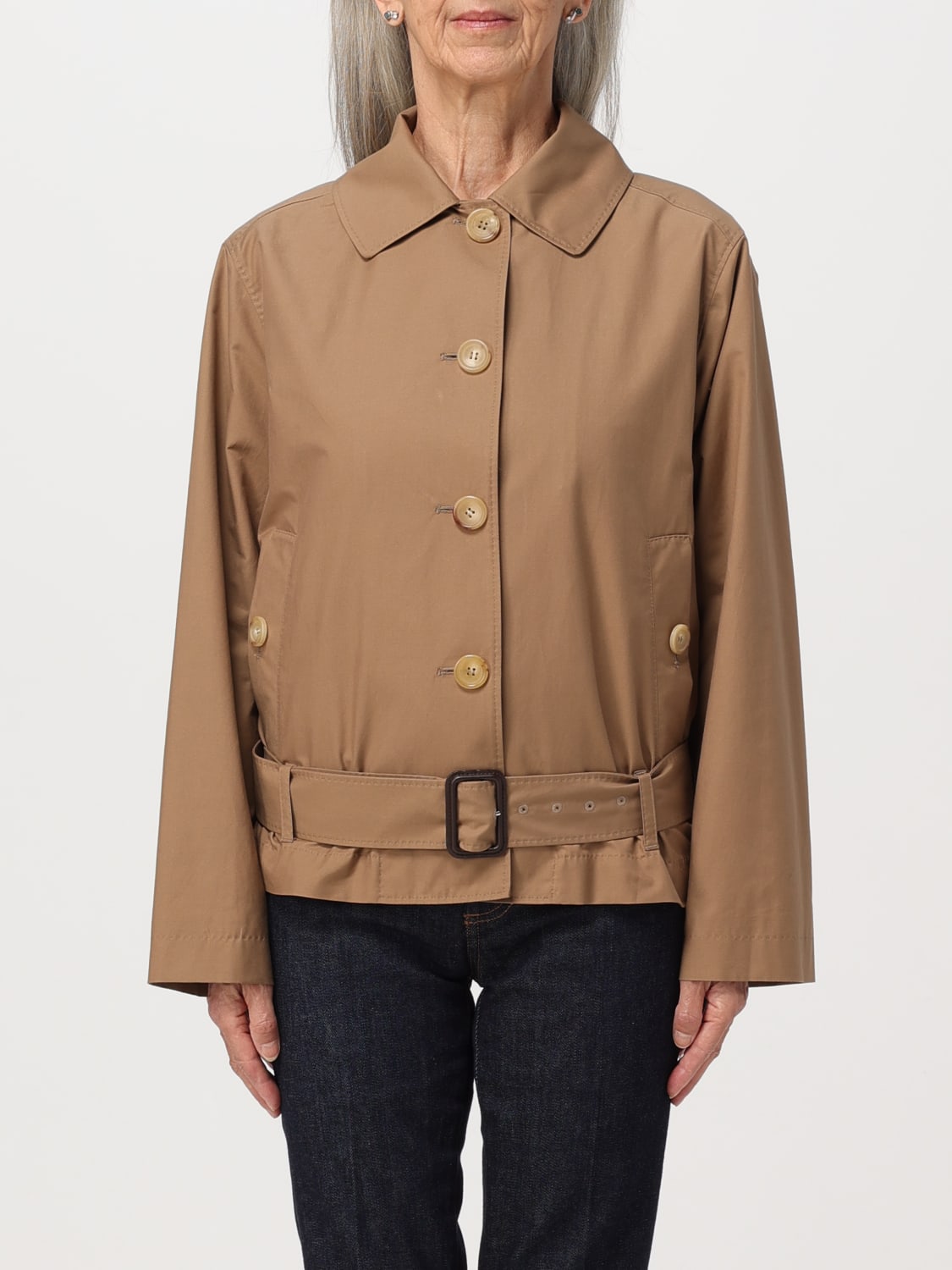 MAX MARA THE CUBE TRENCH COAT: Coat woman Max Mara The Cube, Brown - Img 1