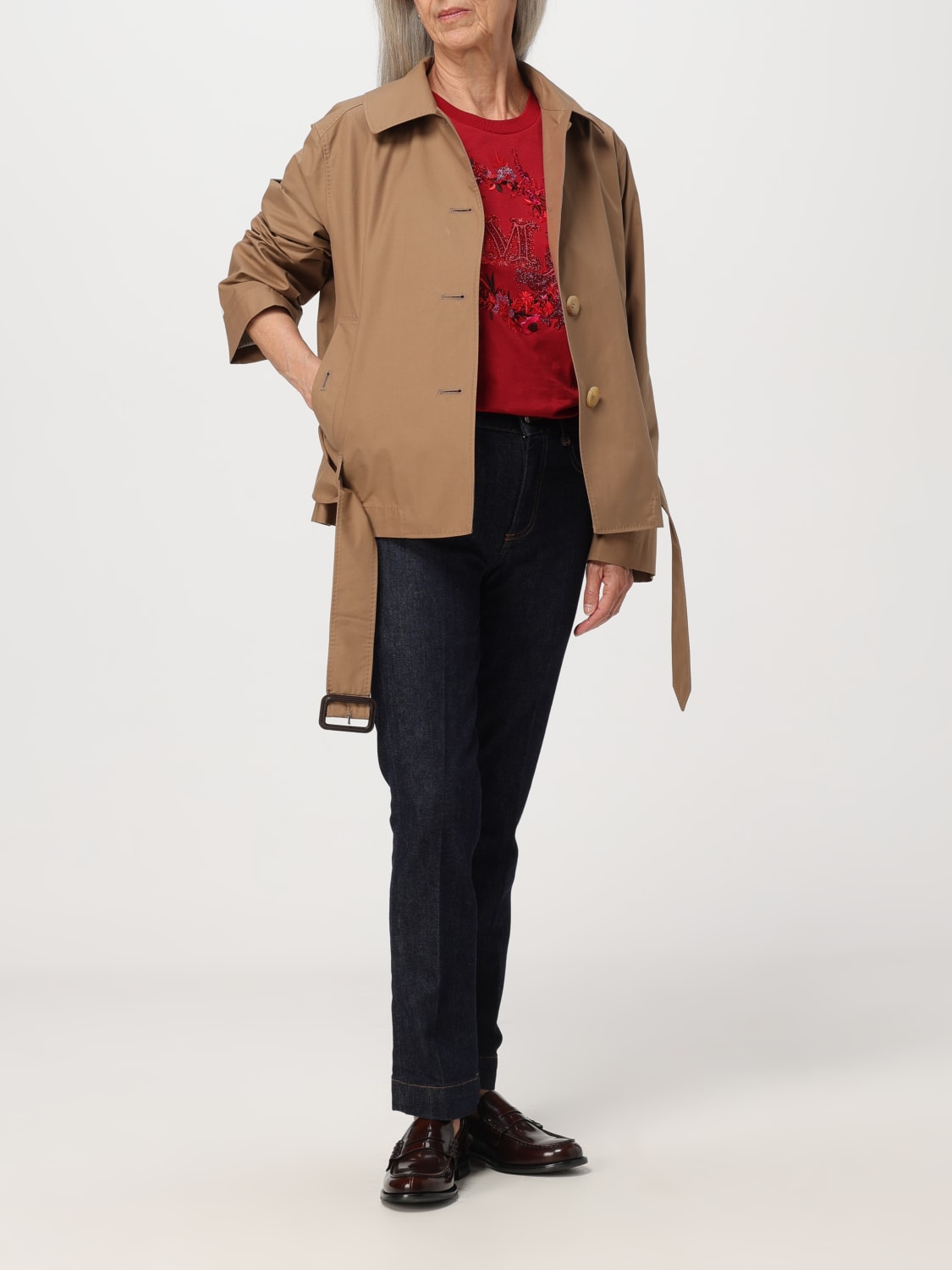 MAX MARA THE CUBE TRENCH COAT: Coat woman Max Mara The Cube, Brown - Img 2