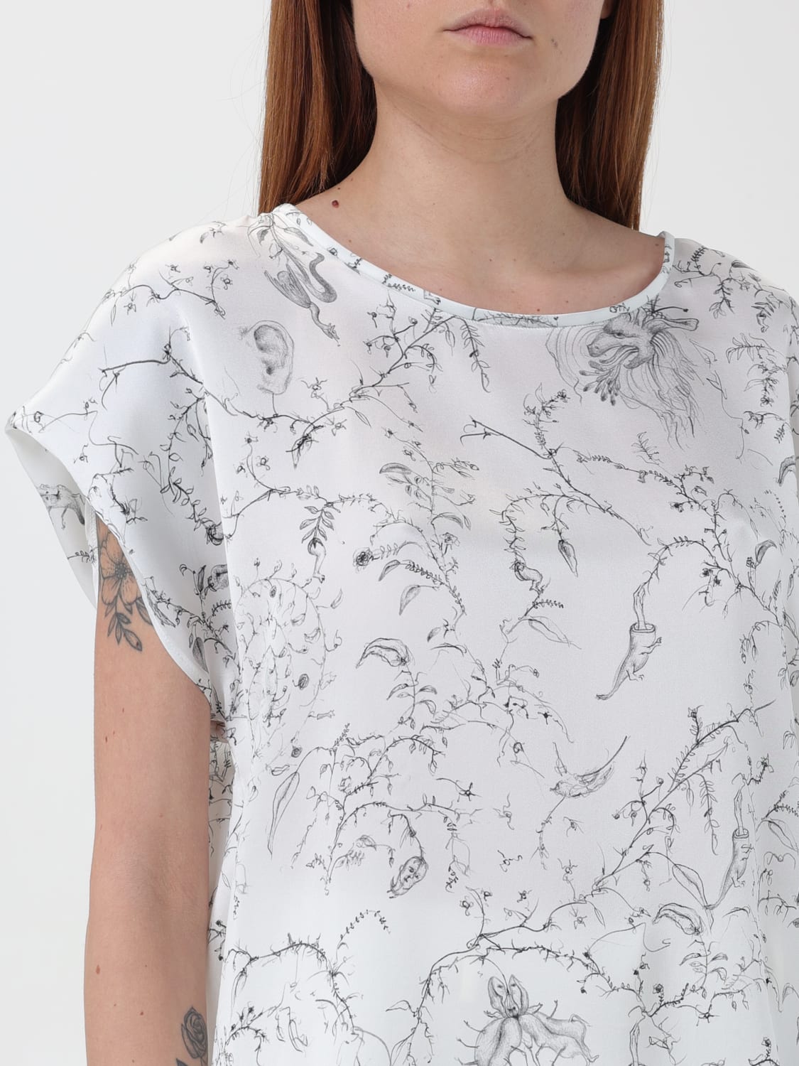 FABIANA FILIPPI TOP E BLUSE: Blusa donna Fabiana Filippi, Bianco - Img 3