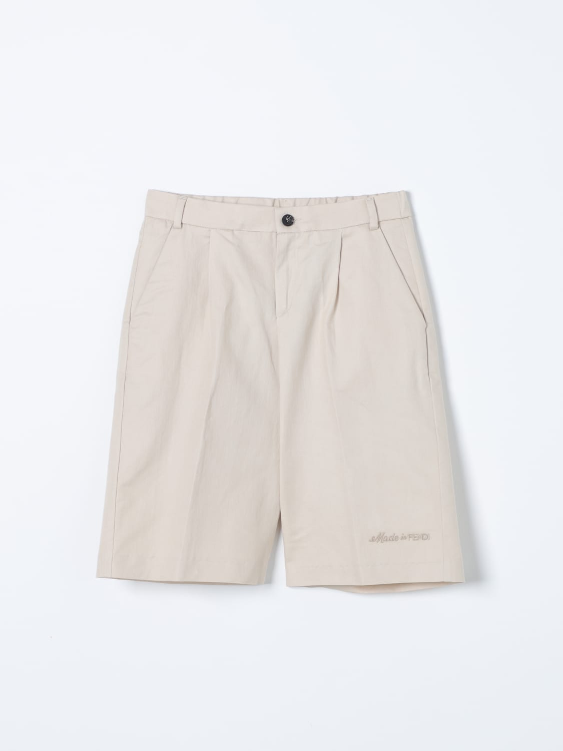 FENDI SHORTS: Shorts kids Fendi Kids, White - Img 1