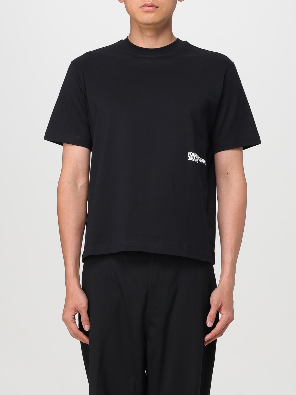 KARL LAGERFELD T-SHIRT: T-shirt homme Karl Lagerfeld, Noir - Img 1