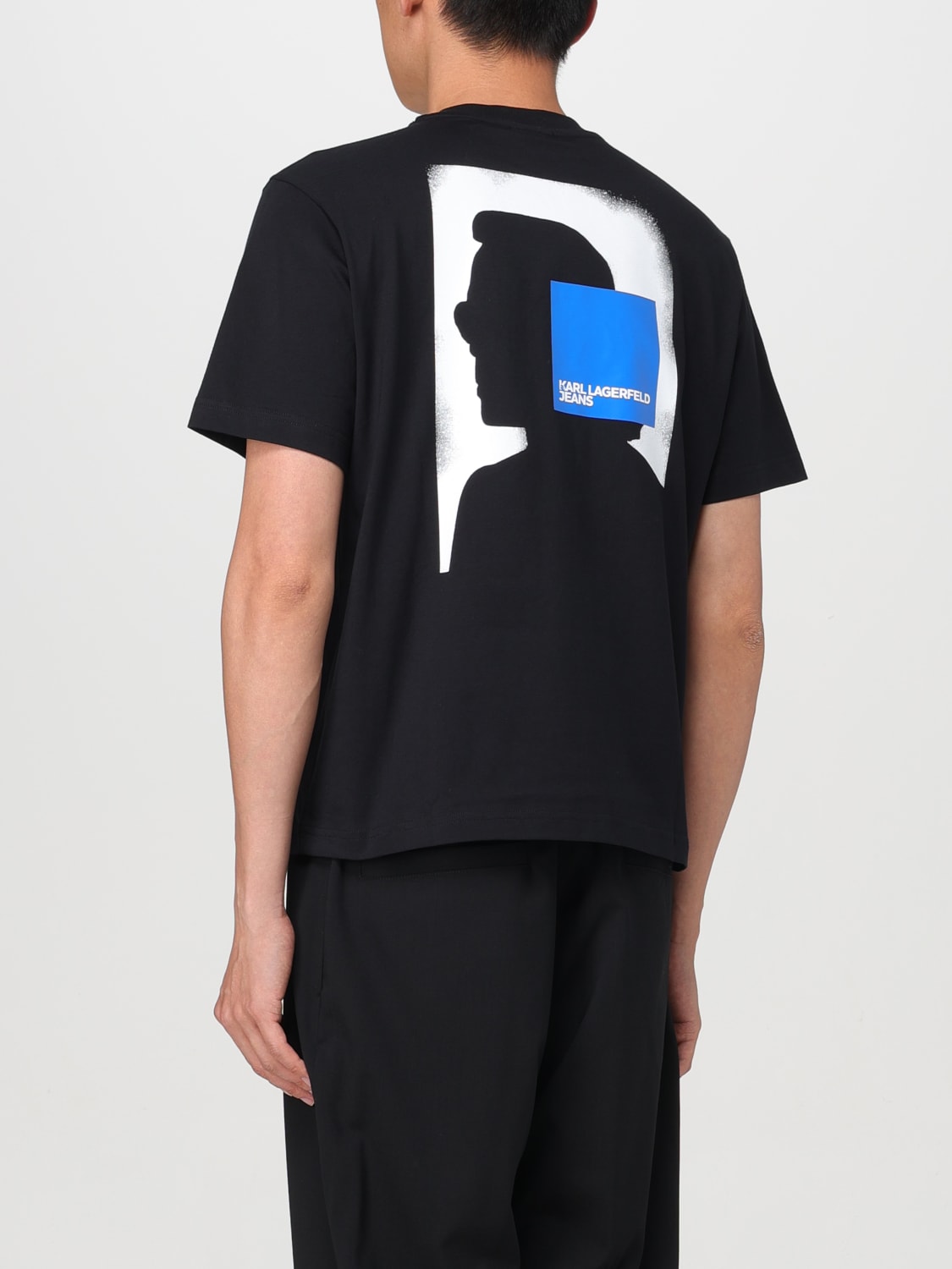 KARL LAGERFELD T-SHIRT: T-shirt homme Karl Lagerfeld, Noir - Img 2