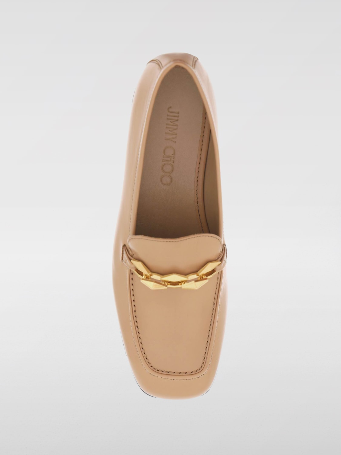 JIMMY CHOO LOAFERS: Loafers woman Jimmy Choo, Biscuit - Img 3