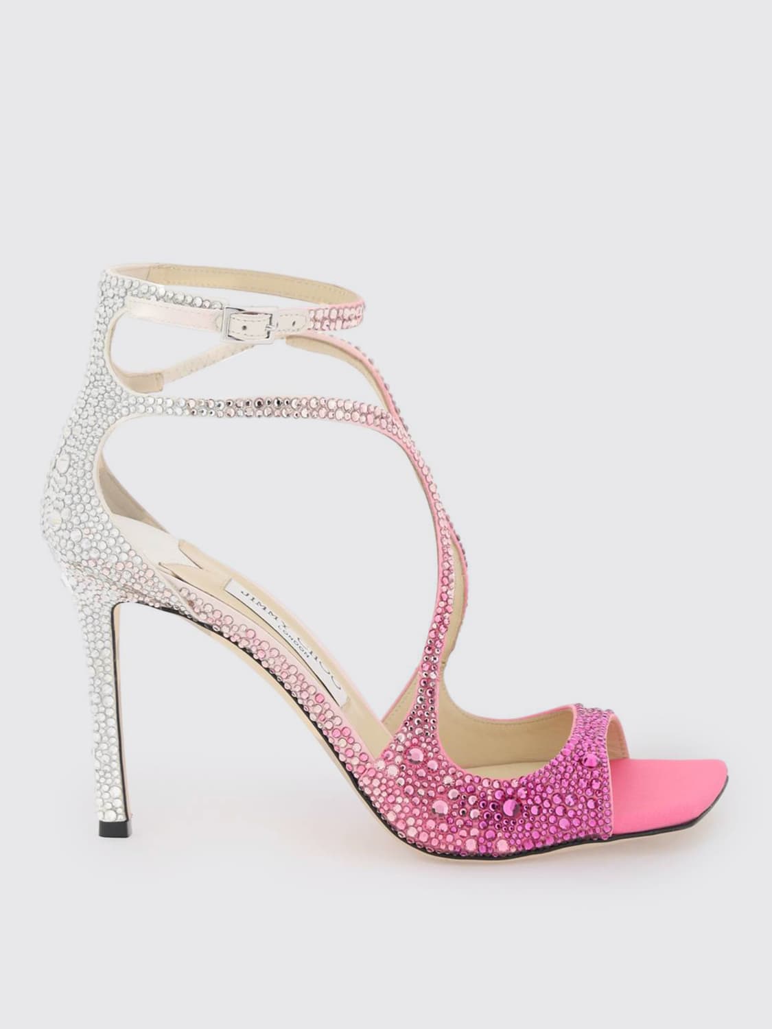 Outlet de Jimmy Choo Sandalias de tacon mujer Rosa Sandalias De Tacon Jimmy Choo AZIA 95 DKX en linea en GIGLIO.COM