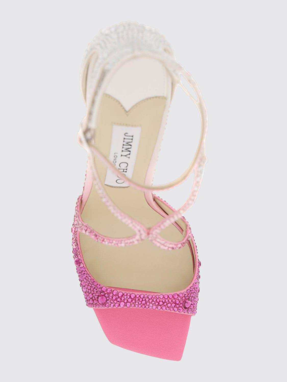 JIMMY CHOO SANDALI CON TACCO: Sandali con tacco donna Jimmy Choo, Rosa - Img 4