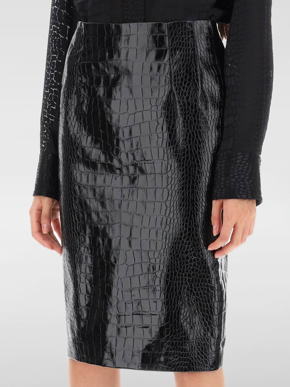 スカート VERSACE Woman Skirt Black 10126301A08447 1B000 VERSACE: Skirt woman - Black | Versace skirt 10126301A08447
