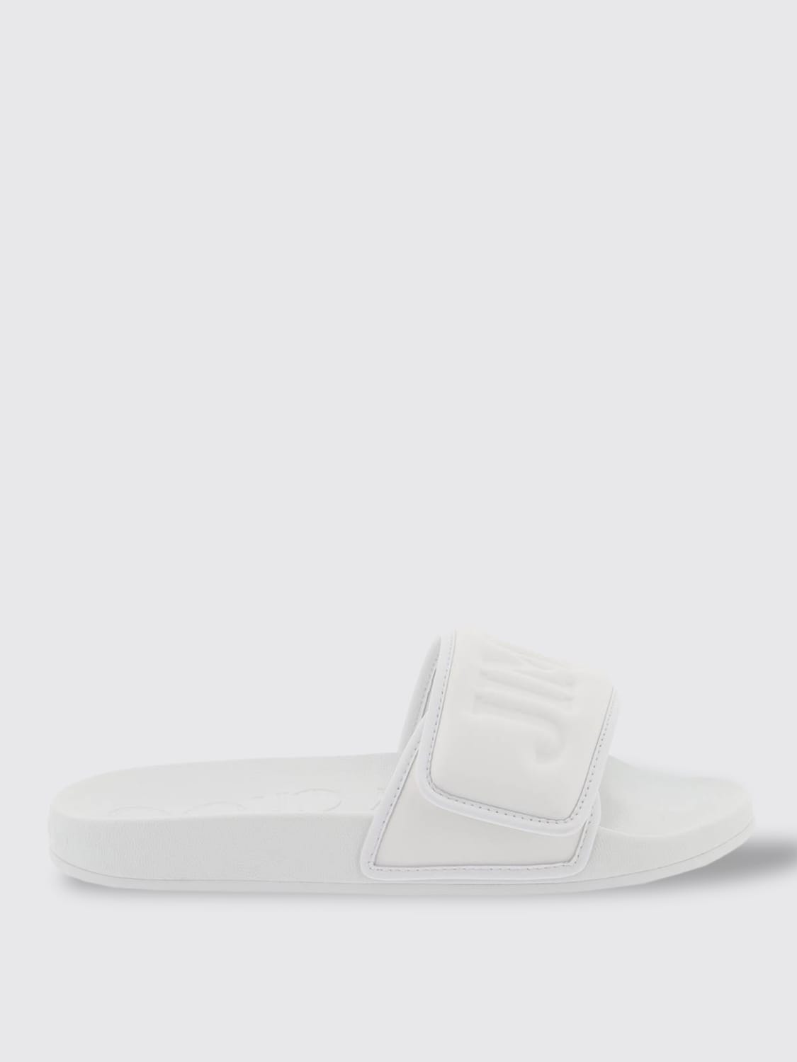 Jimmy Choo Outlet Sandales plates femme Blanc Sandales Plates Jimmy Choo FITZMPFP en ligne sur GIGLIO.COM