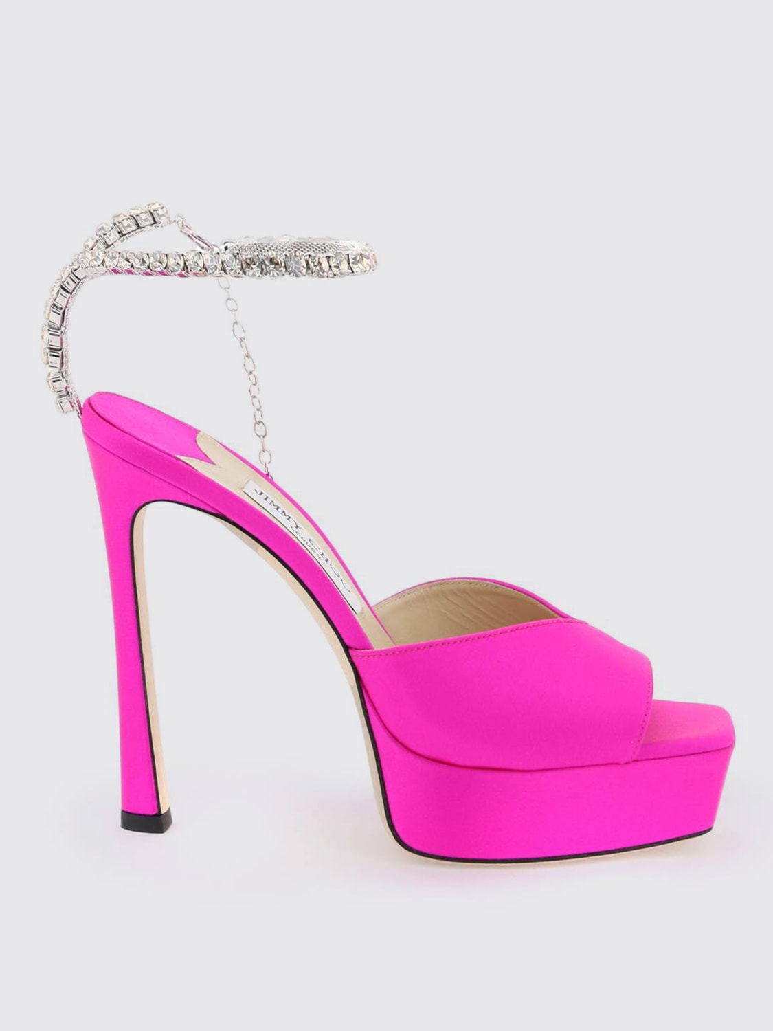 JIMMY CHOO HEELED SANDALS: Heeled sandals woman Jimmy Choo, Fuchsia - Img 1