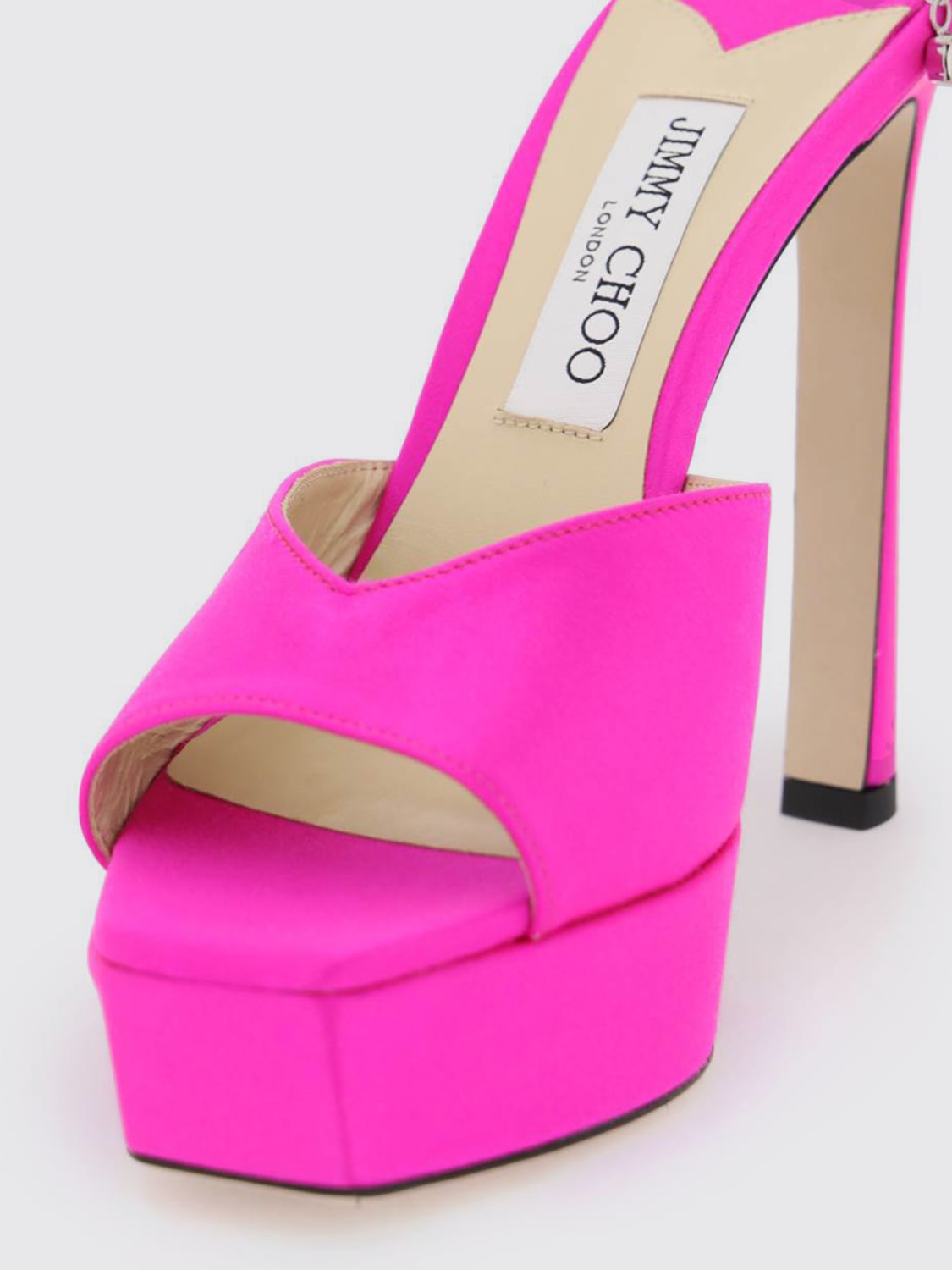 JIMMY CHOO HEELED SANDALS: Heeled sandals woman Jimmy Choo, Fuchsia - Img 3