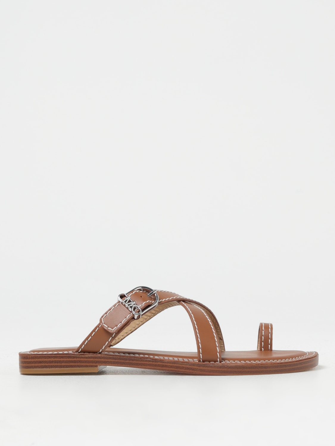 MICHAEL MICHAEL KORS Sandales plates femme Cuir Sandales Plates Michael Michael Kors 40S4ATFS1L en ligne sur GIGLIO.COM
