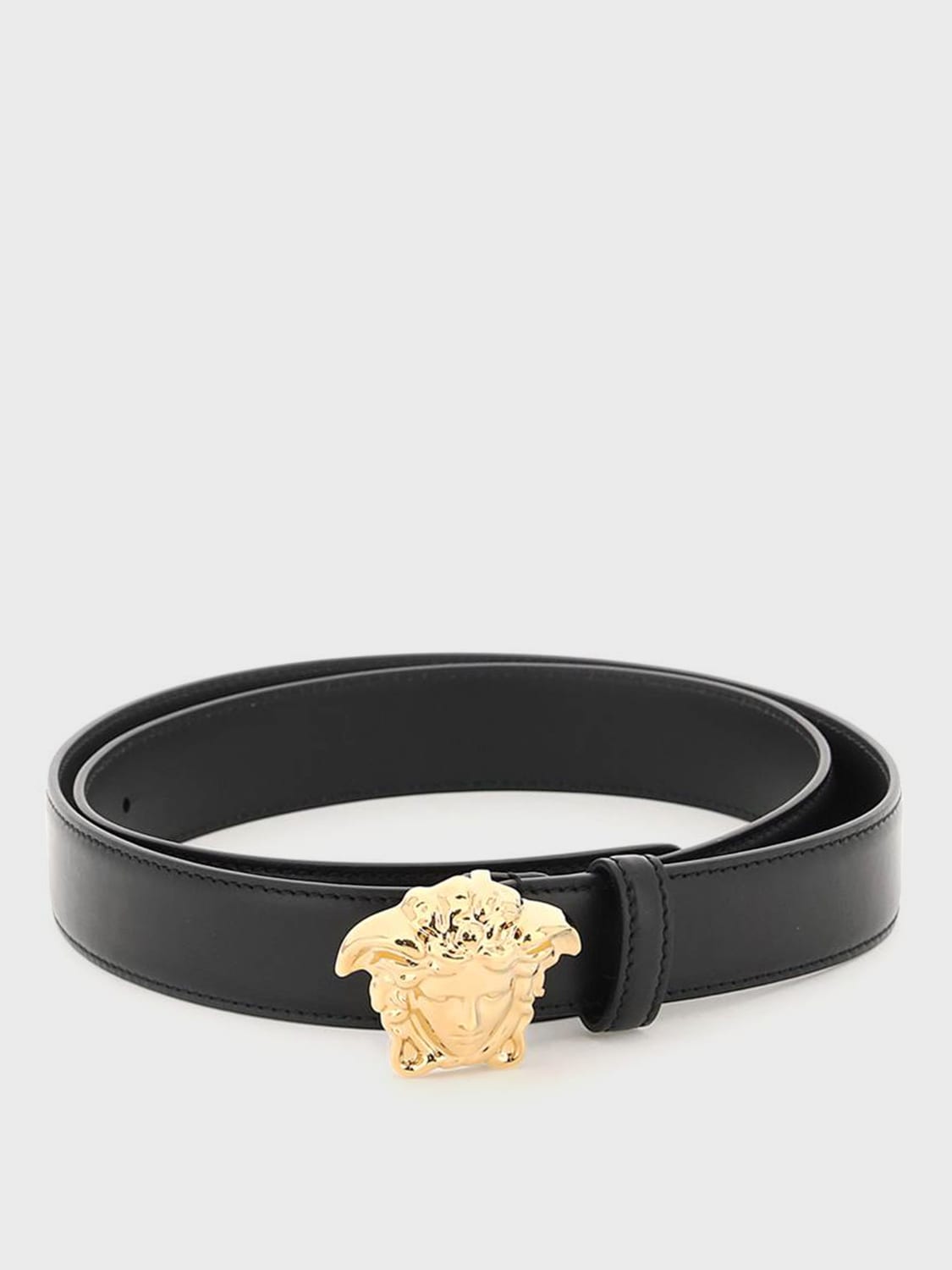 VERSACE: Belt men - Black | Versace belt DCU4747DVTP1 online at GIGLIO.COM