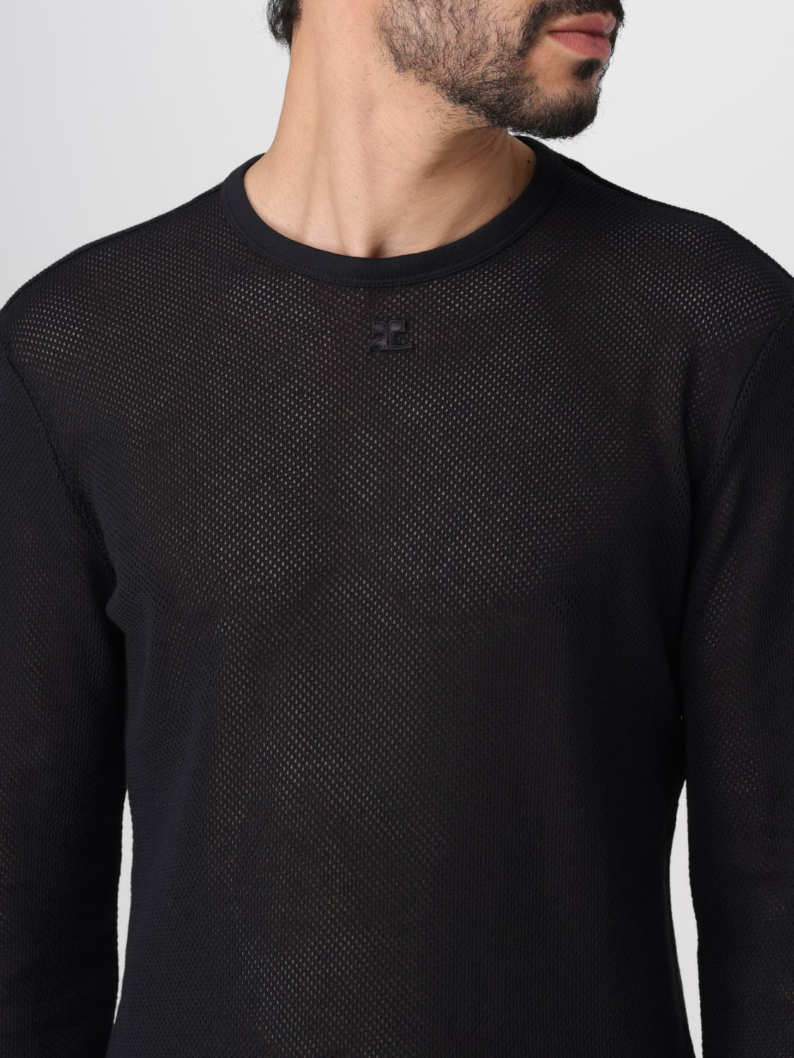 Courrèges Outlet: T-shirt men - Black | Courrèges t-shirt