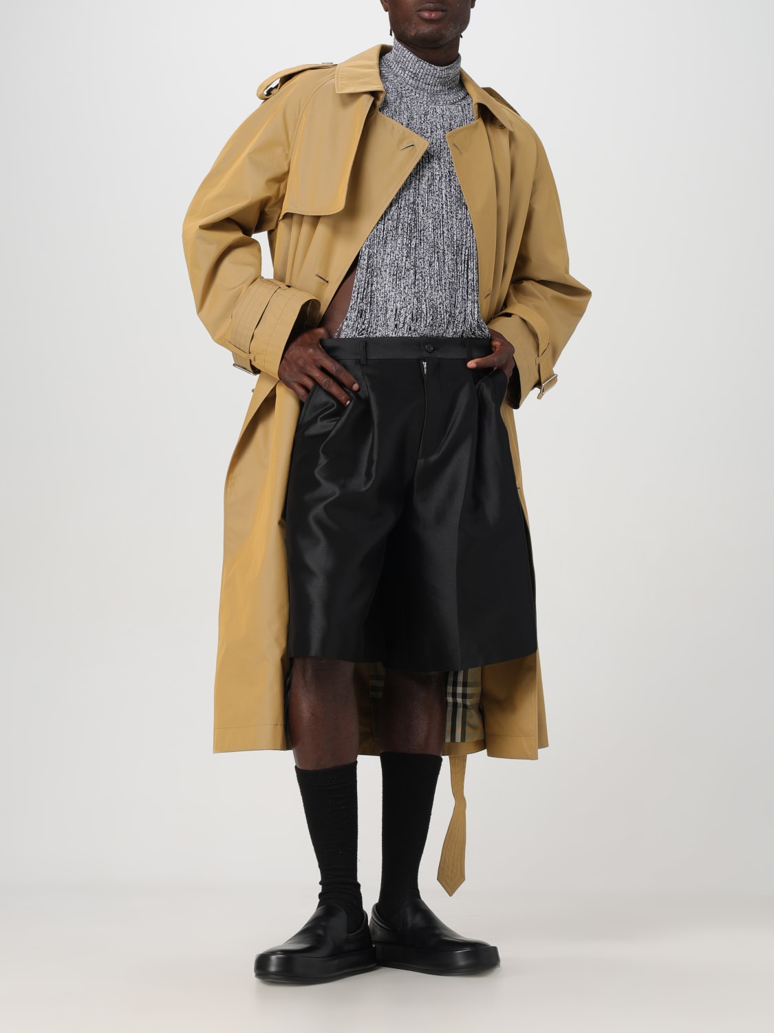 BURBERRY TRENCH COAT: Burberry men's trench coat, Beige - Img 2