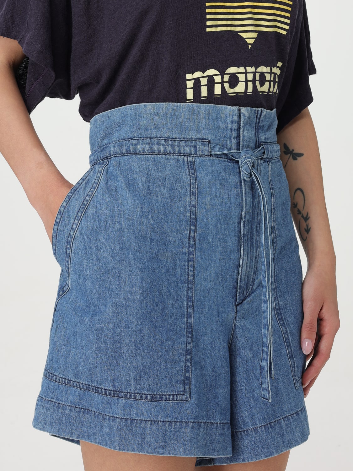 ショートパンツ ISABEL MARANT ETOILE Woman Short Blue SH0095FAB1H04E 30BU Isabel Marant Etoile Outlet: Short woman - Blue | Isabel