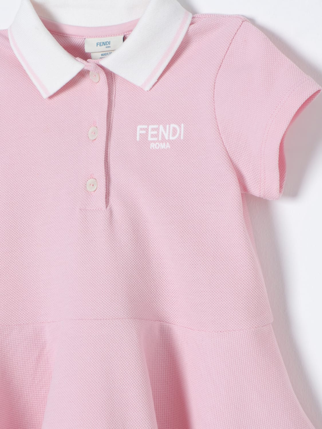 FENDI ABITO: Abito bambino Fendi Kids, Rosa - Img 3