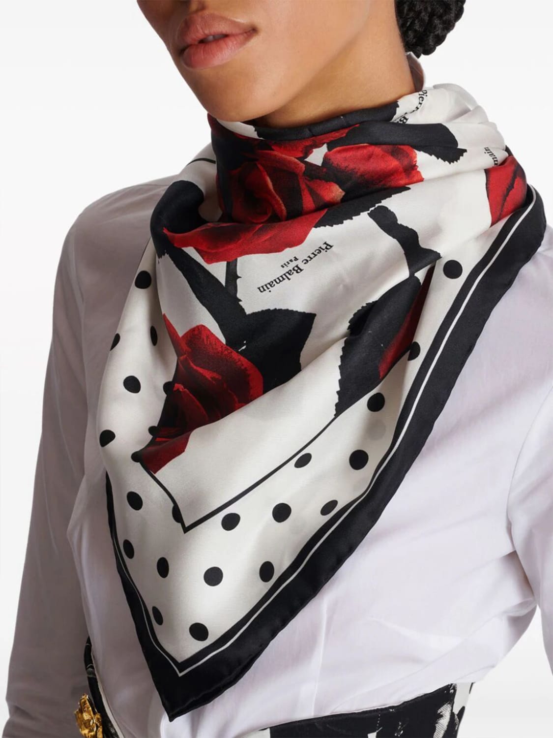 BALMAIN SCARF: Scarf woman Balmain, Multicolor - Img 4