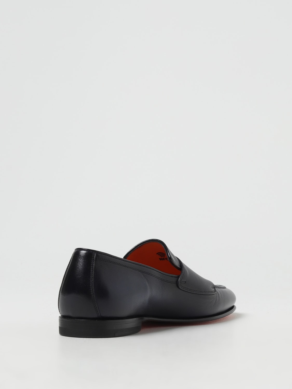 SANTONI LOAFERS: Shoes men Santoni, Blue - Img 3