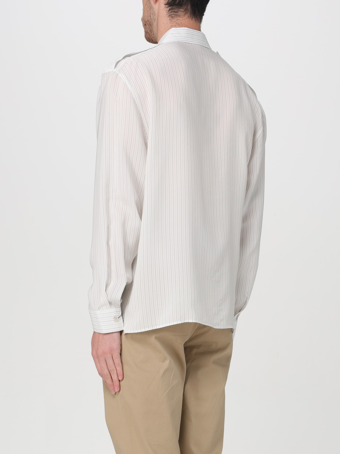 SAINT LAURENT SHIRT: Shirt men Saint Laurent, Beige - Img 3