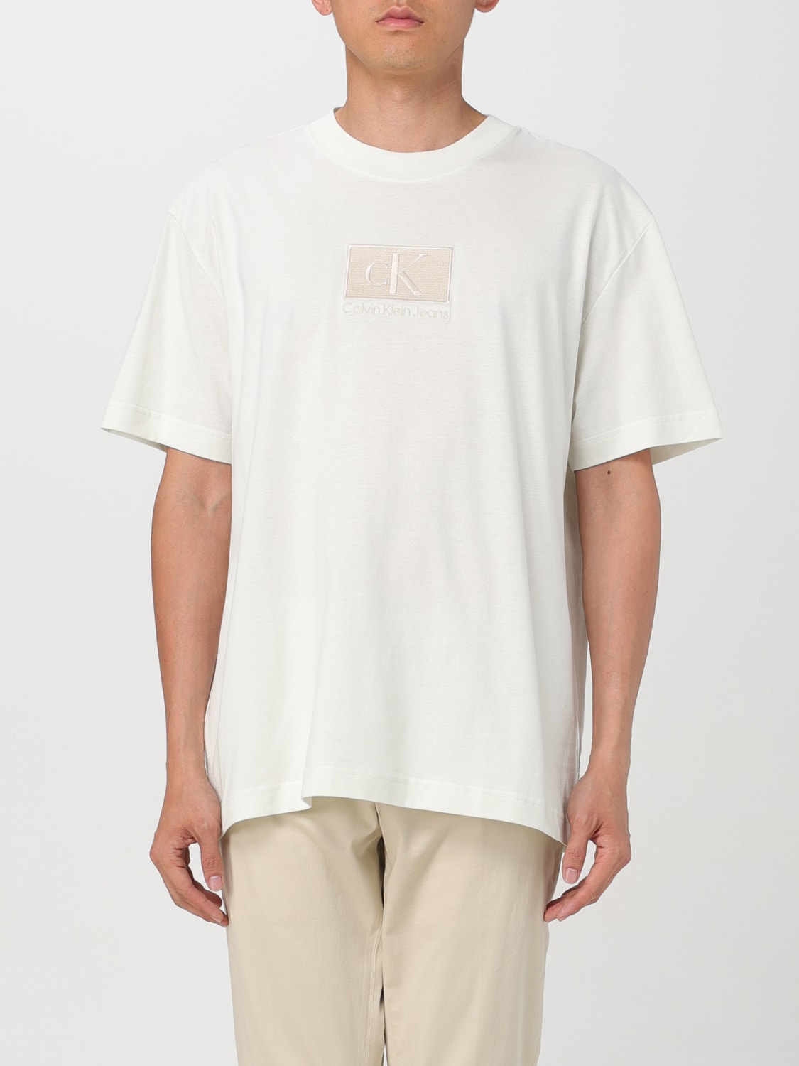 CALVIN KLEIN T-SHIRT: T-shirt men Ck Jeans, White - Img 1