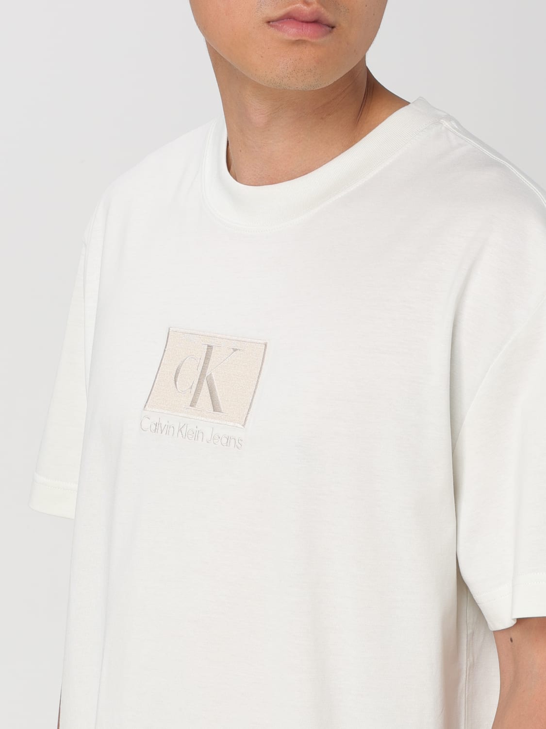 CALVIN KLEIN T-SHIRT: T-shirt men Ck Jeans, White - Img 3