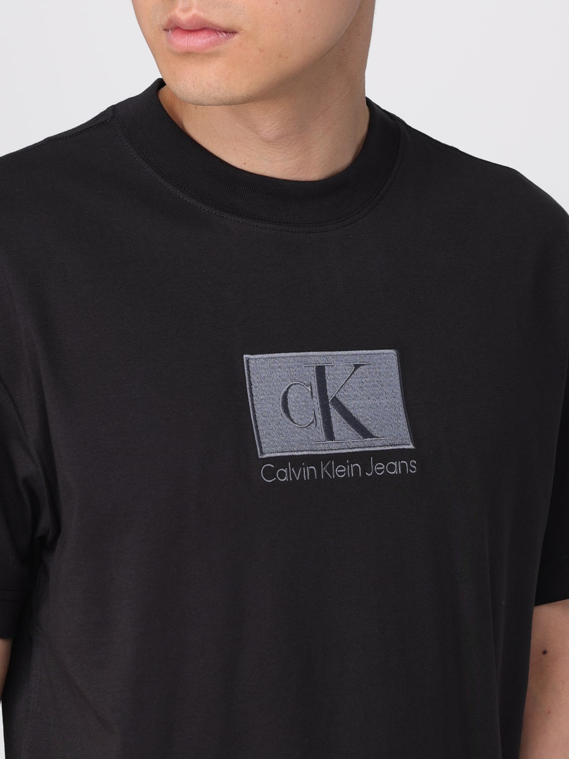 CALVIN KLEIN T-SHIRT: T-shirt men Ck Jeans, Black - Img 3