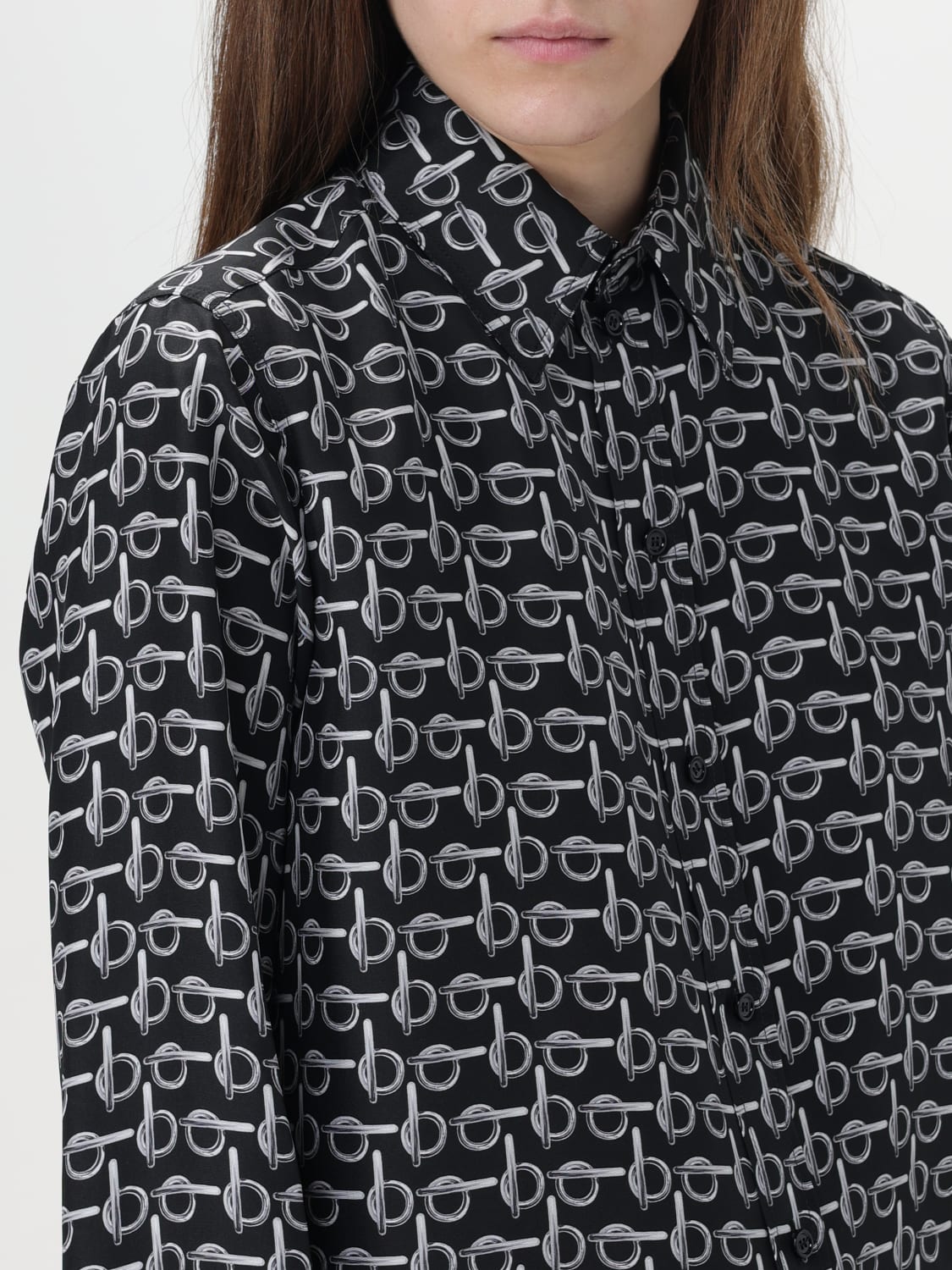 BURBERRY SHIRT: Shirt woman Burberry, Silver - Img 5