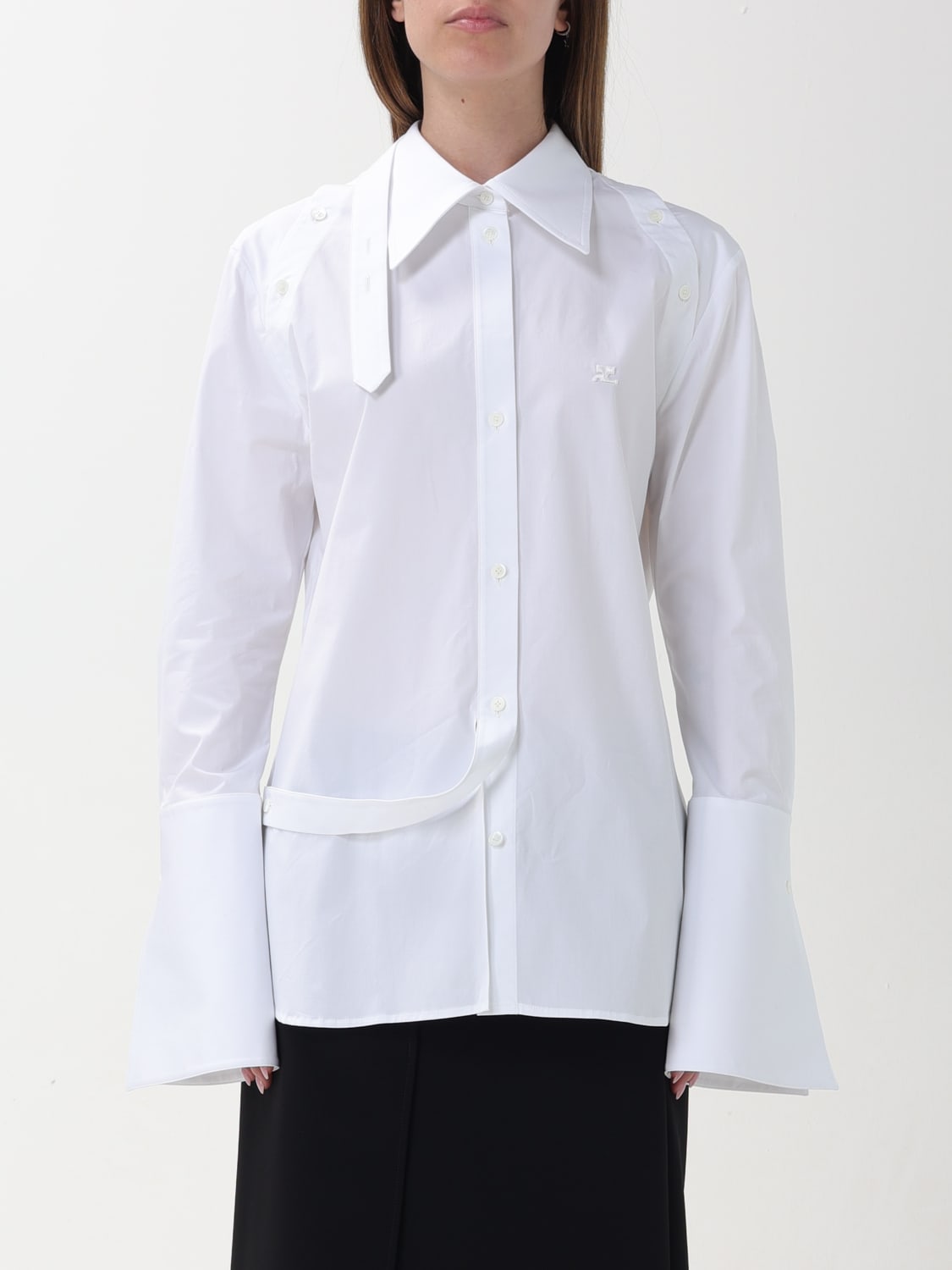 COURRÈGES SHIRT: Shirt woman CourrÈges, White - Img 1