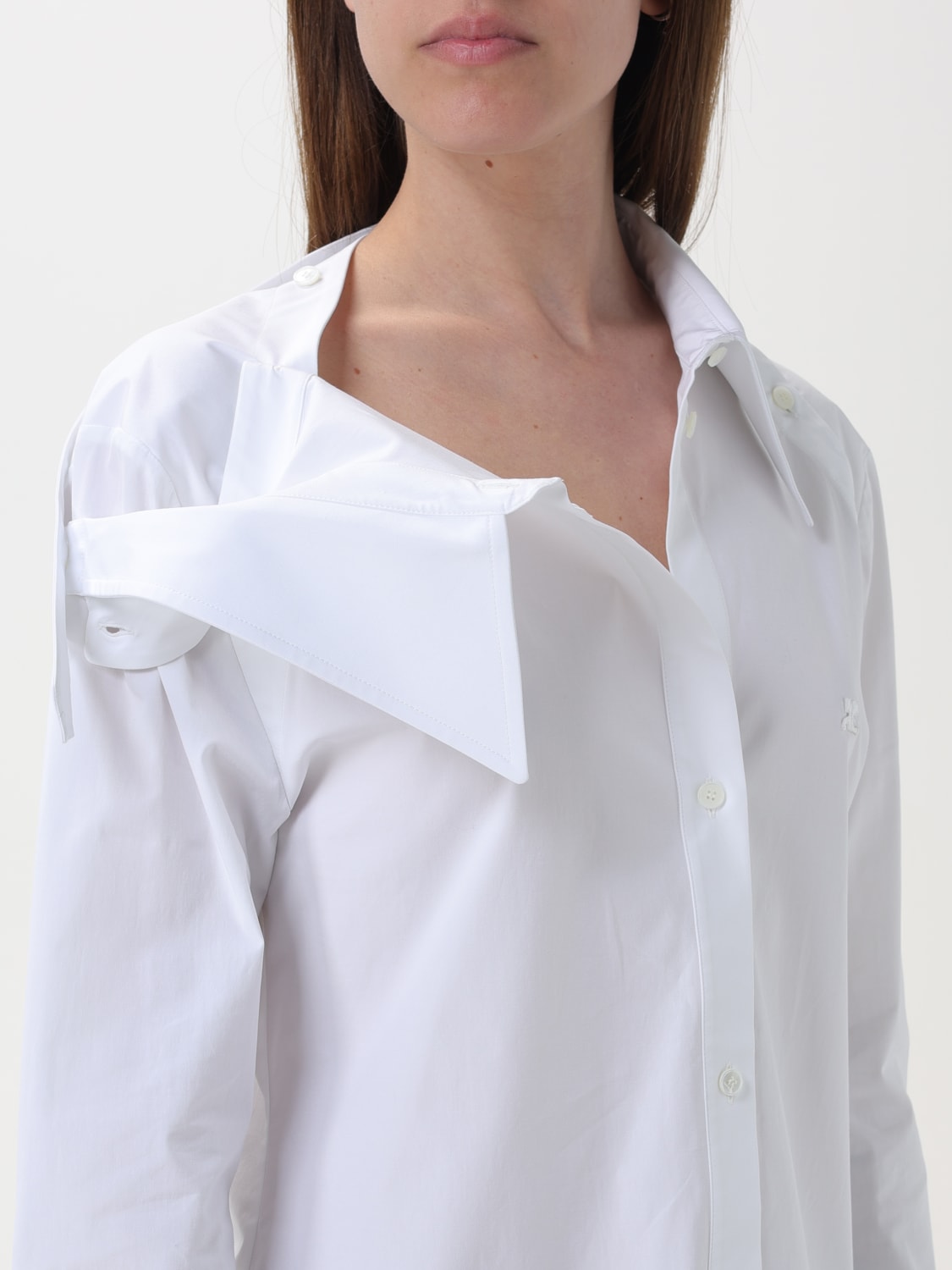 COURRÈGES CHEMISE: Chemise femme CourrÈges, Blanc - Img 5